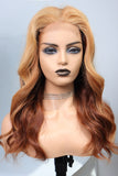 #27/#30 Ombre Brazilian Body Wave Lace Closure Wig