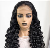 Loose Wave Brazilian  4*4 Pre Pluck HD Transparent Closure Human hair wigs 16-30inch