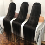 13*4 HD Body Wave Pre-Pluck Transparent Lace Frontal Human Hair Wigs 16-30 inch  Brazilian Hair