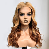 #27/#30 Ombre Brazilian Body Wave Lace Closure Wig
