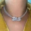 5 Letter Name Pendent Cuban or Tennis Link