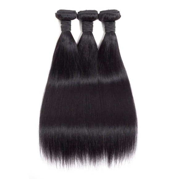 All Hair Types 3 Bundles of Unprocessed Virgin grade 8A Straight 100% brazilian human hair 3 bundles