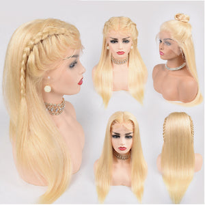 613 or Customized Color Straight Brazilian hair Lace Wig