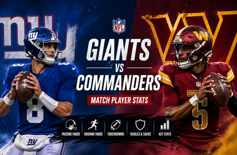 New York Giants vs Washington Commanders Match Player Stats
