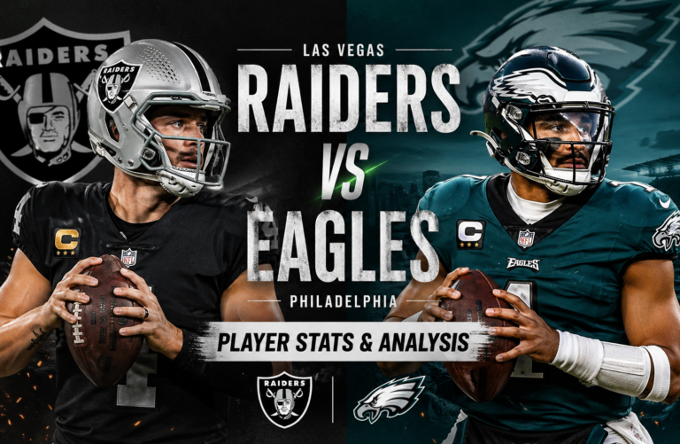 Las Vegas Raiders vs Philadelphia Eagles Match Player Stats