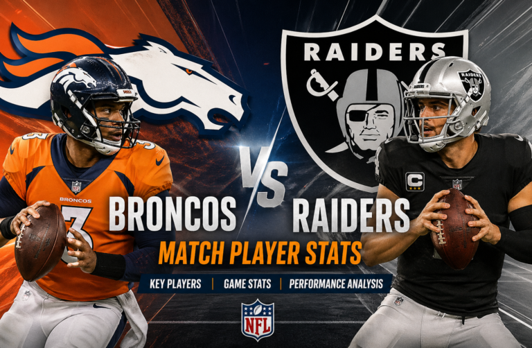 Denver Broncos vs Las Vegas Raiders Match Player Stats