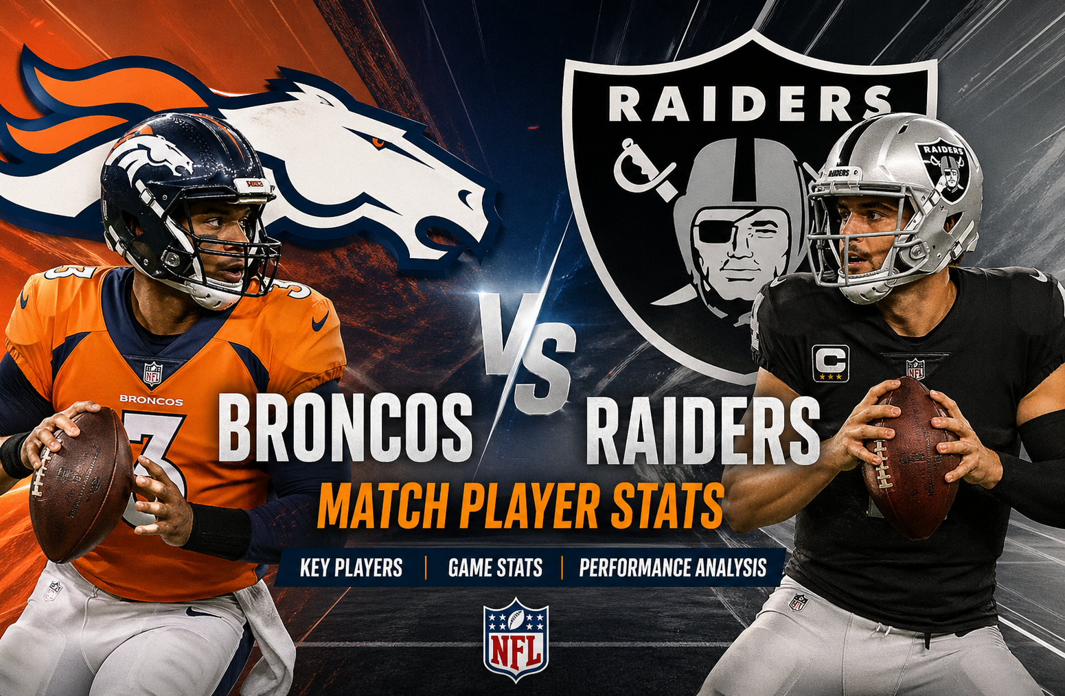 Denver Broncos vs Las Vegas Raiders Match Player Stats