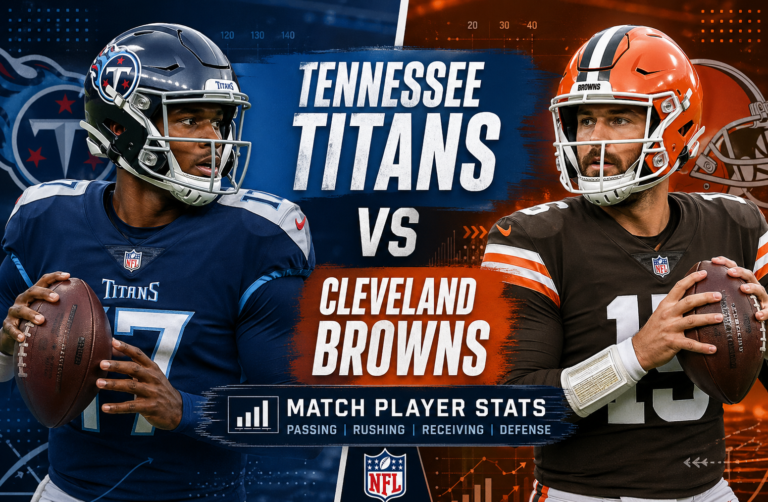 Tennessee Titans vs Cleveland Browns Match Player Stats