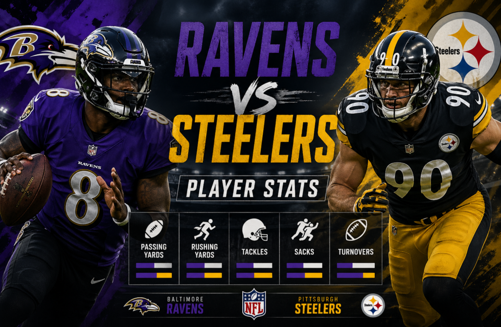 Baltimore Ravens vs Pittsburgh Steelers Match Player Stats