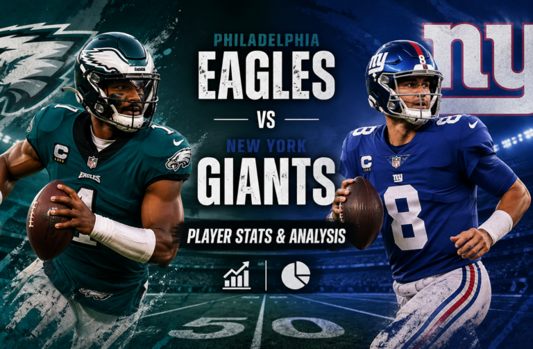 Philadelphia Eagles vs New York Giants Match Player Stats