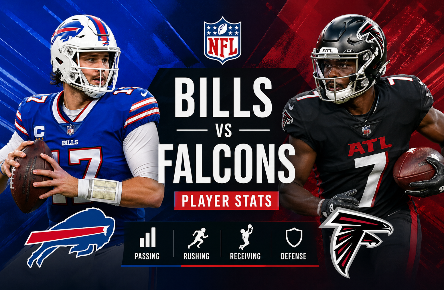 Buffalo Bills vs Atlanta Falcons Match Player Stats
