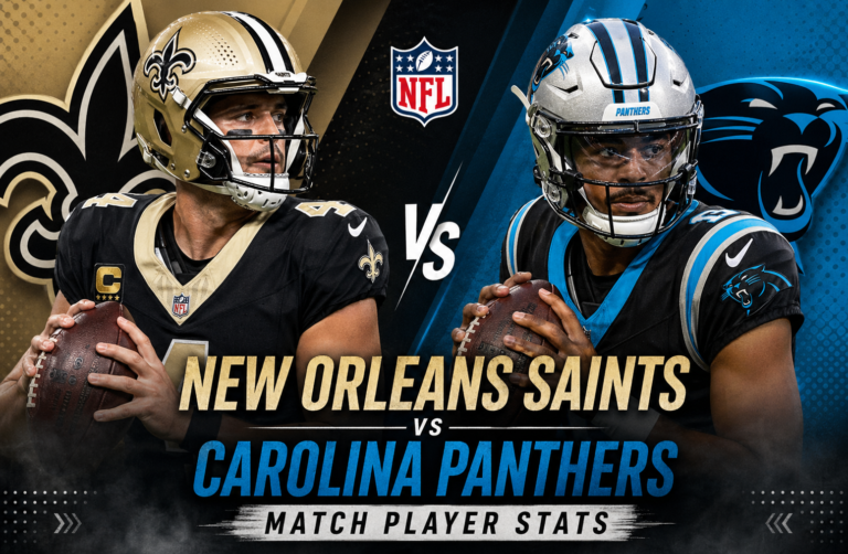 New Orleans Saints vs Carolina Panthers Match Player Stats