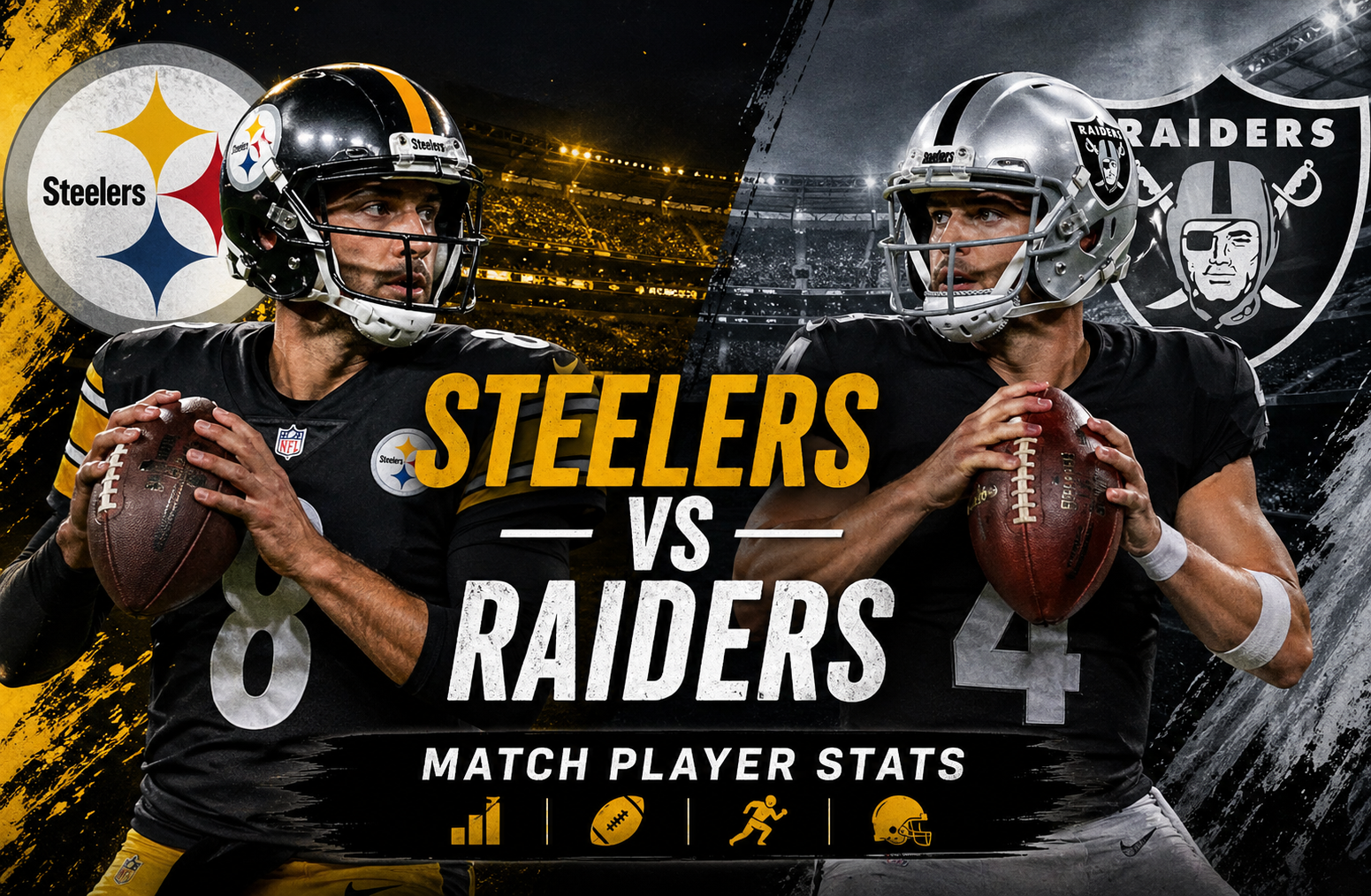 Steelers vs Las Vegas Raiders Match Player Stats