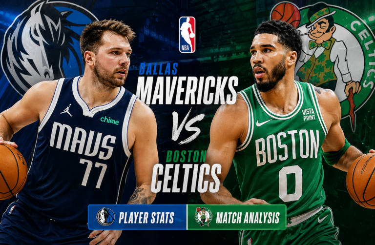 Dallas Mavericks vs Boston Celtics Match Player Stats