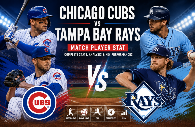 Chicago Cubs vs Tampa Bay Rays Match Player Stat