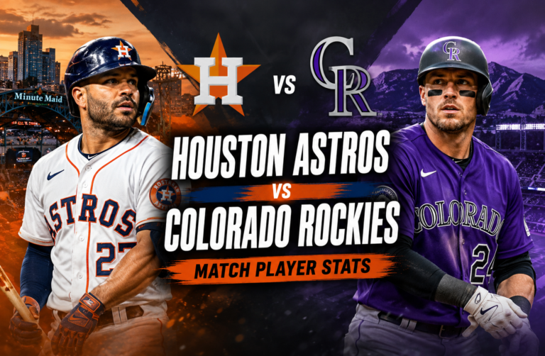 Houston Astros vs Colorado Rockies Match Player Stats